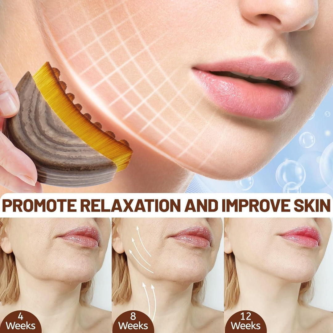 Lymphatic Contour Face Brush - Facial Massager for Jawline, Chin &amp; Neck