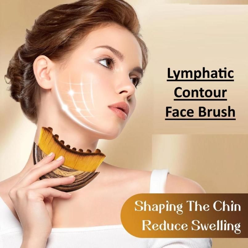 Lymphatic Contour Face Brush - Facial Massager for Jawline, Chin &amp; Neck