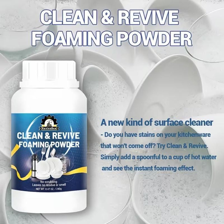 Clean &amp; Revive Foaming Powder For Deep-Cleaning Dish Cleaner 240 gm (Pack of 2)