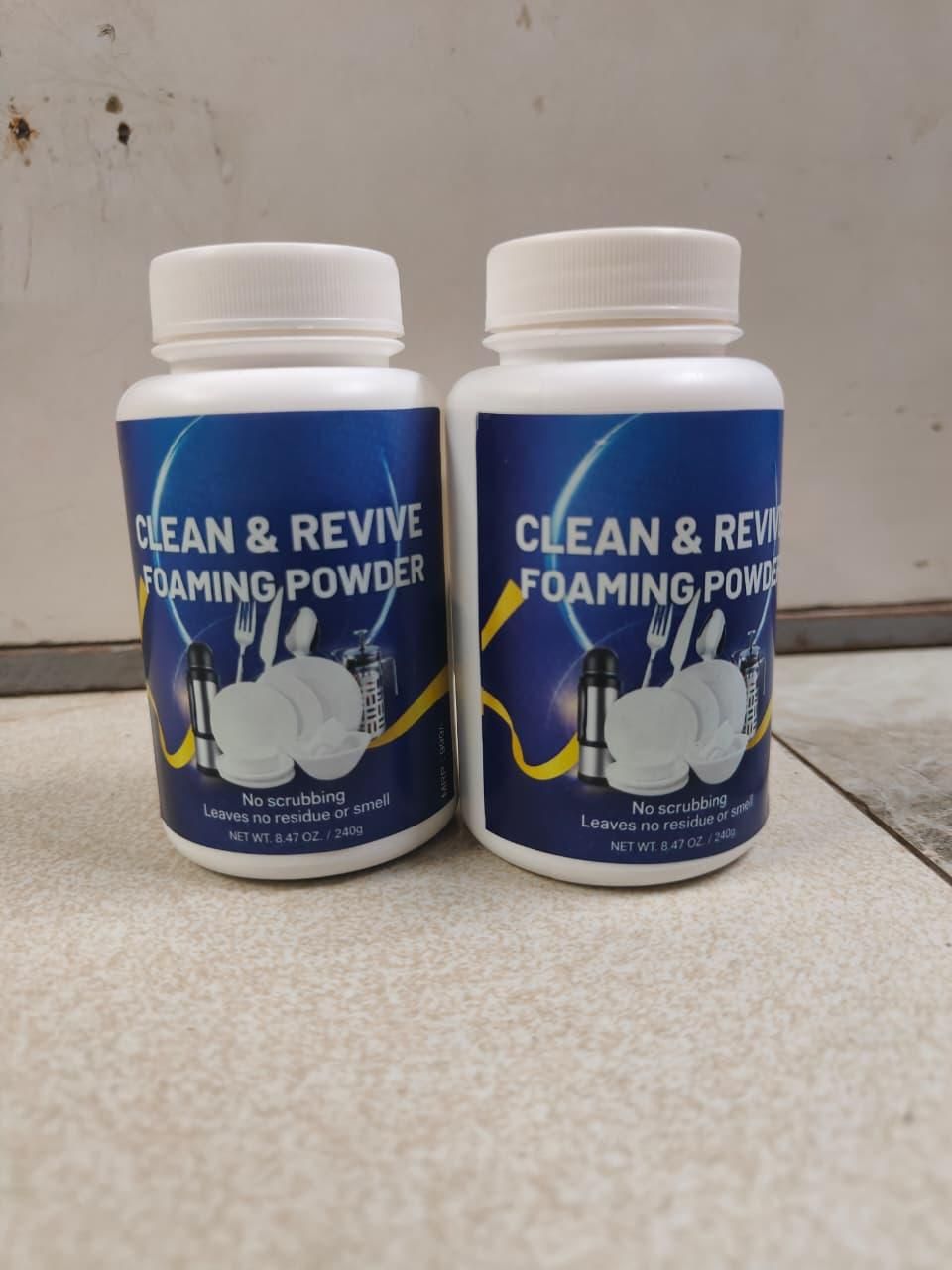 Clean &amp; Revive Foaming Powder For Deep-Cleaning Dish Cleaner 240 gm (Pack of 2)