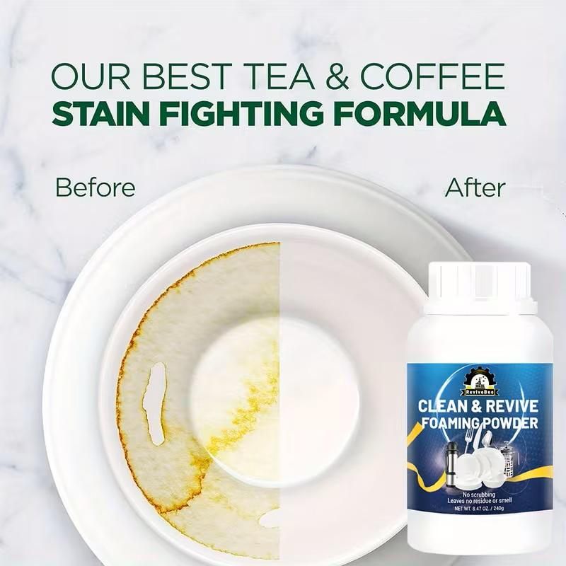 Clean &amp; Revive Foaming Powder For Deep-Cleaning Dish Cleaner 240 gm (Pack of 2)
