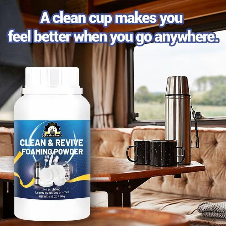 Clean &amp; Revive Foaming Powder For Deep-Cleaning Dish Cleaner 240 gm (Pack of 2)
