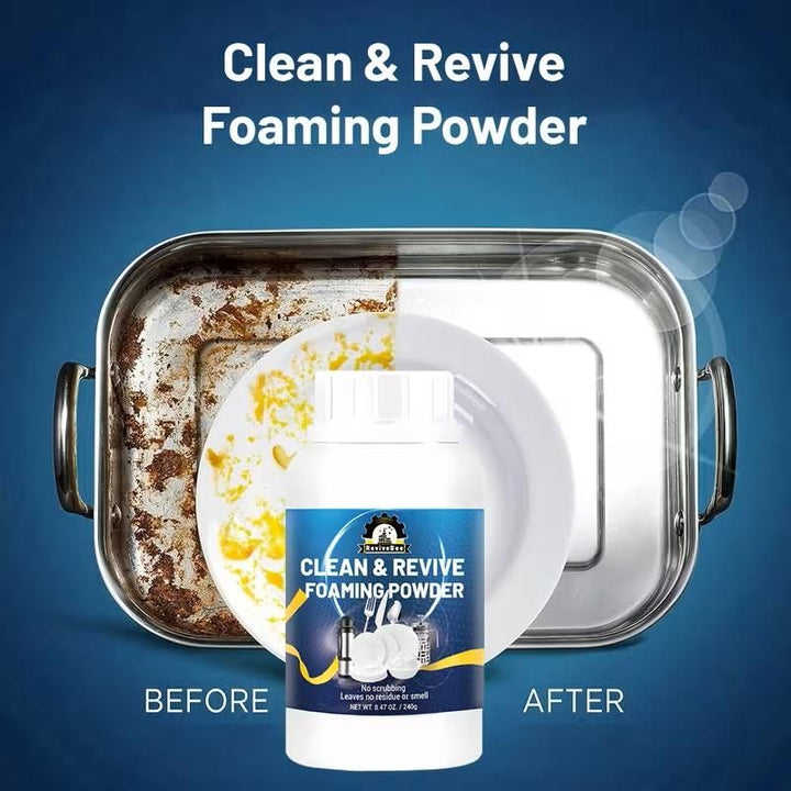 Clean &amp; Revive Foaming Powder For Deep-Cleaning Dish Cleaner 240 gm (Pack of 2)