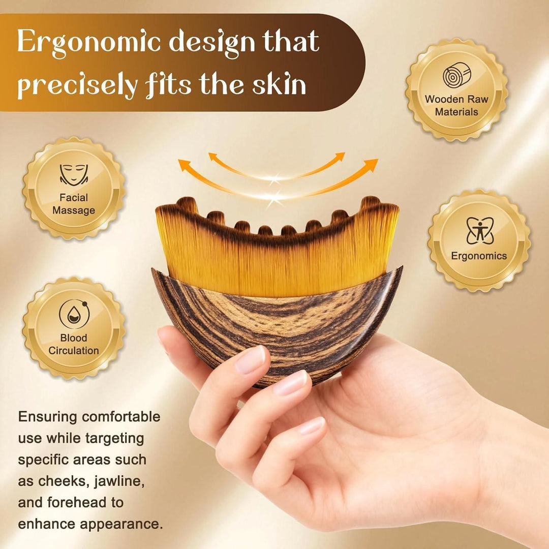 Lymphatic Contour Face Brush - Facial Massager for Jawline, Chin &amp; Neck