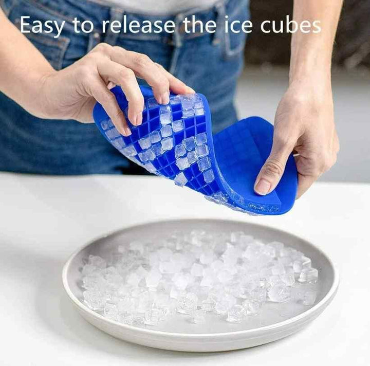 Silicone Ice Cube Tray - 160 Ice Cube Tray (Pack of 2)