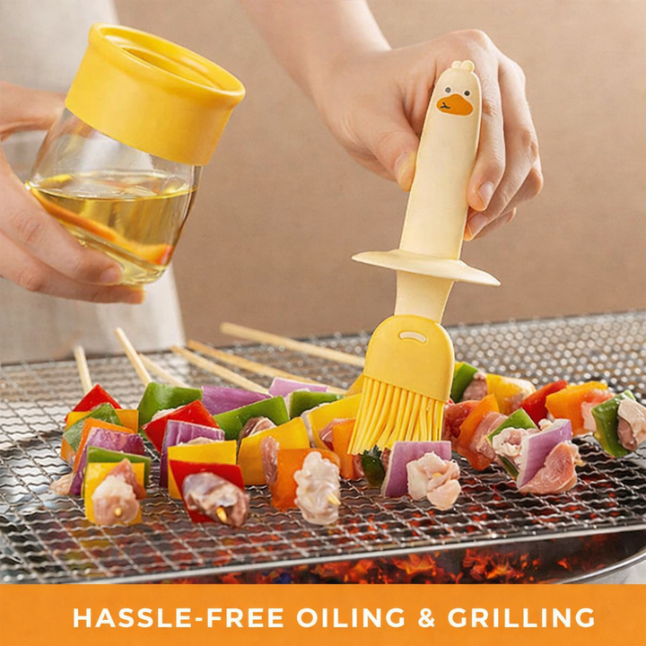 2 In 1 Amazing Oil Dispenser with Silicone Brush