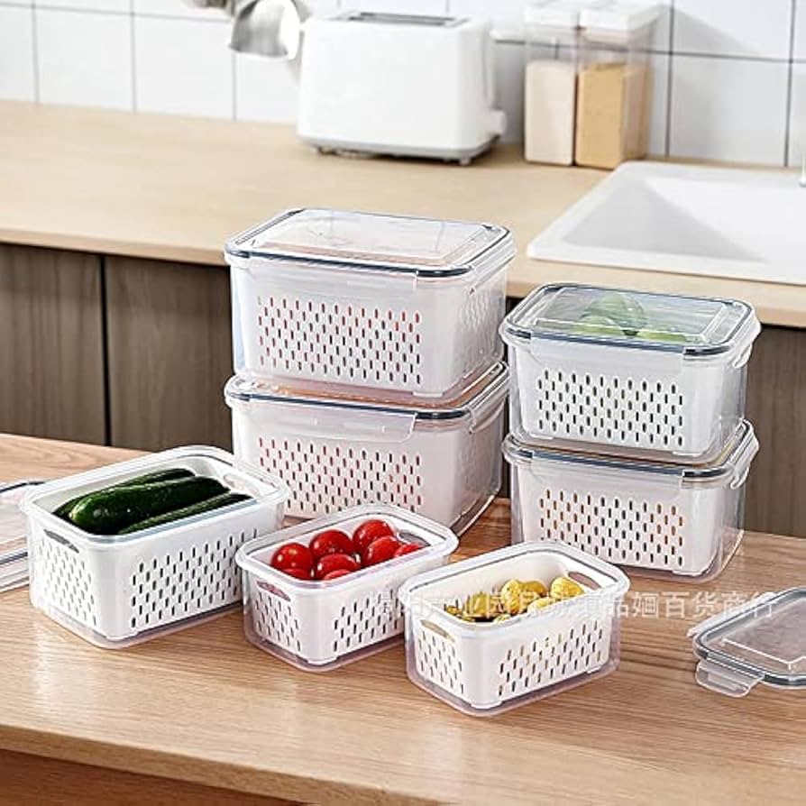 6 Pcs Refrigerator Storage Organizers